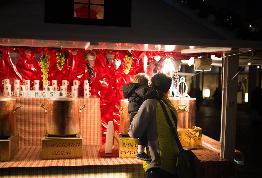 Nos amis américains au marché de Noel