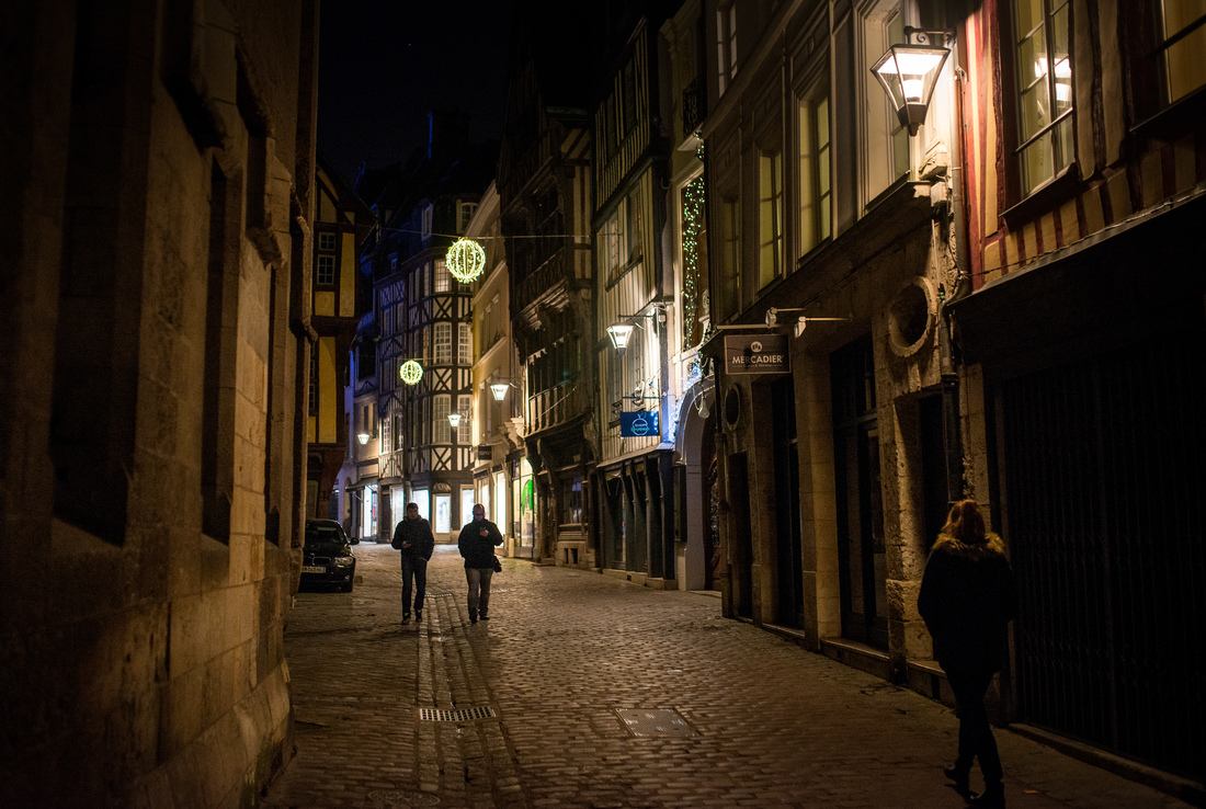 Dans les petites rues de Rouen