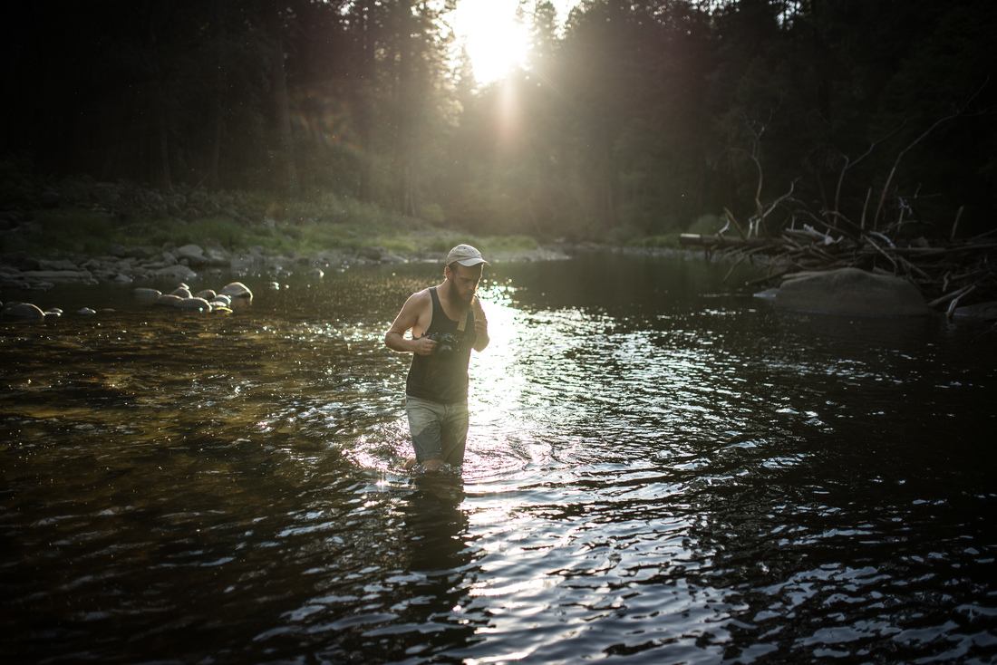 Rayons de soleil du soir, à Yosemite