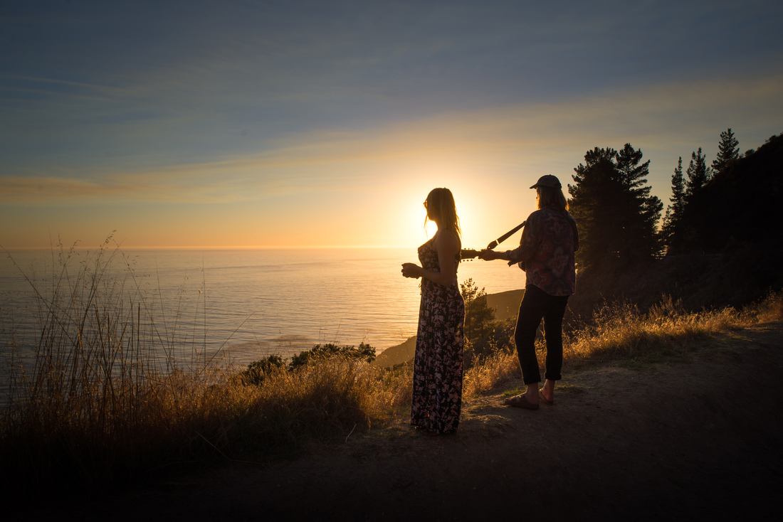 Coucher de soleil californien