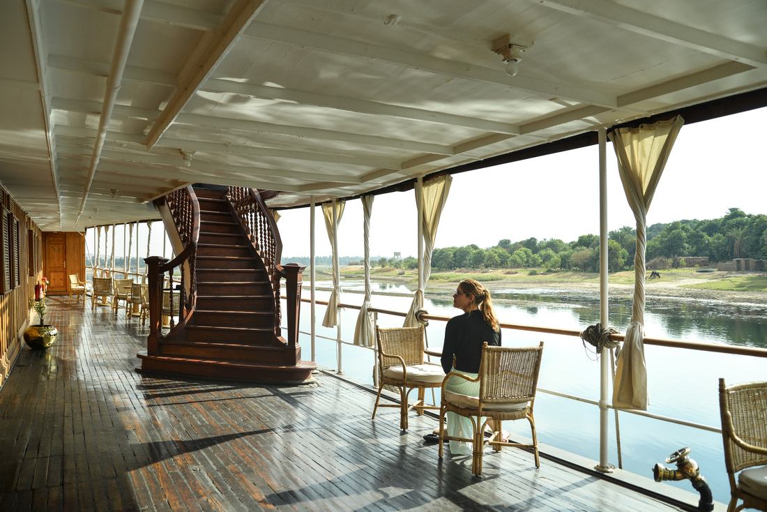 Manue sur le pont du Steam Ship Sudan