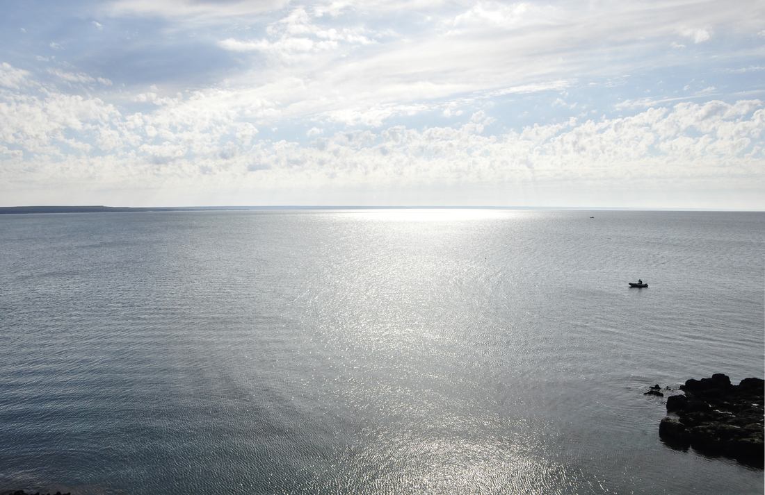 La mer de Puerto Madryn, Argentine