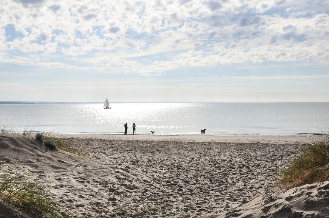 La plage de Puerto Madryn