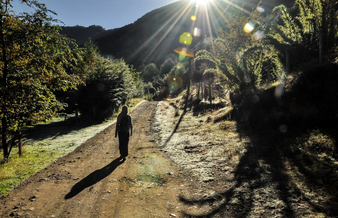 Manue, à l'entrée du parc national Huerquehue 