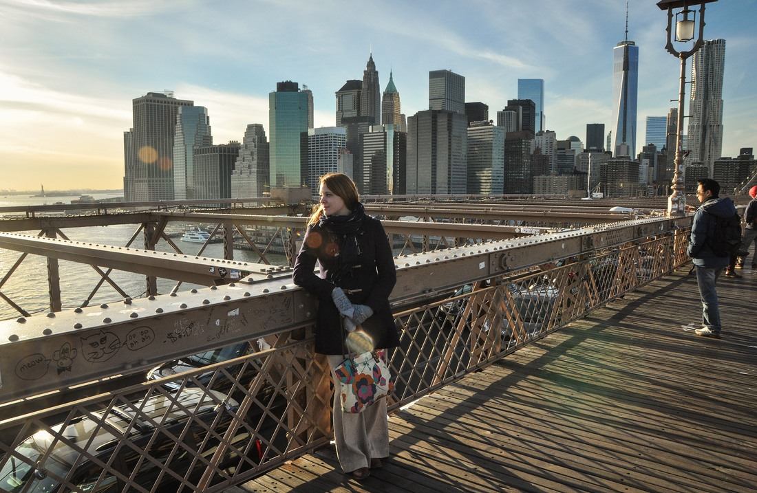 Manhattan skyline depuis le Pont de Brooklyn