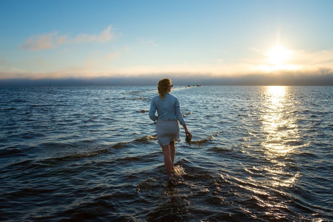 Plage de Kalajoki en Finlande
