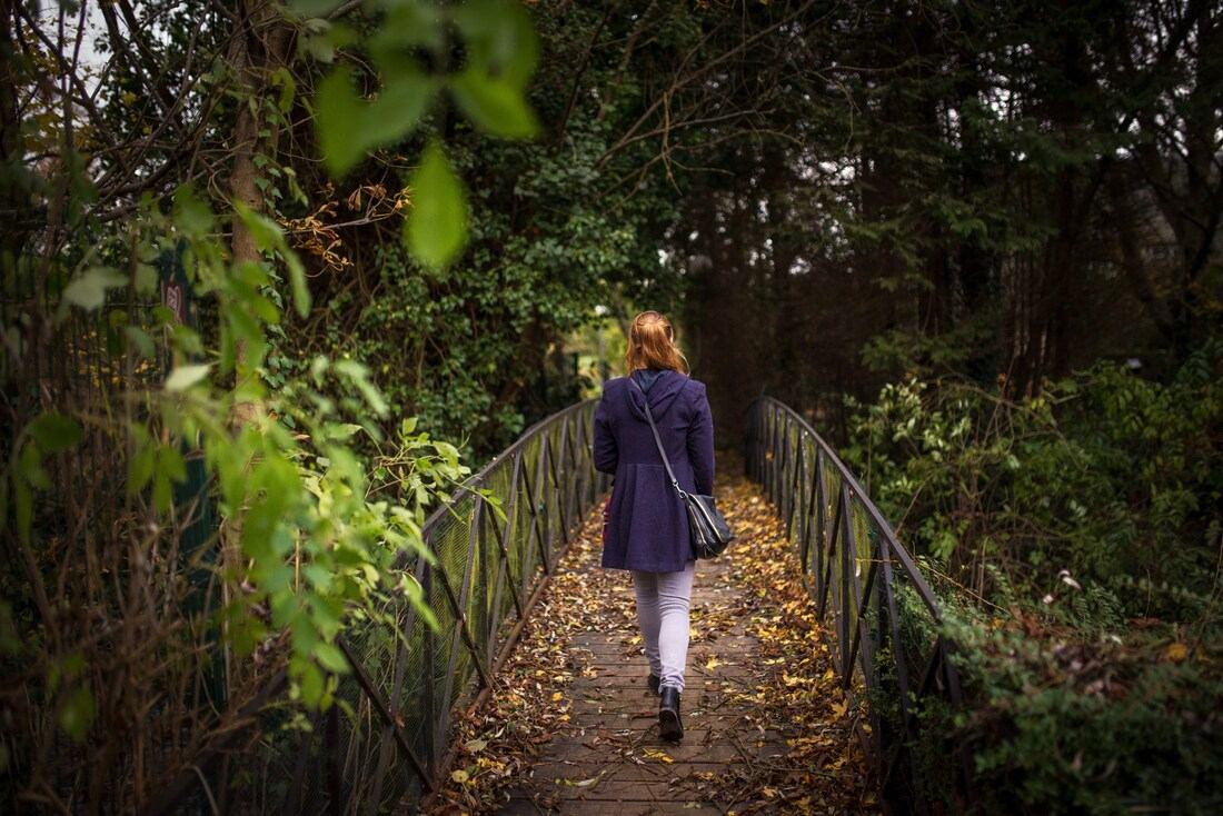 Sur un petit pont de Bernay
