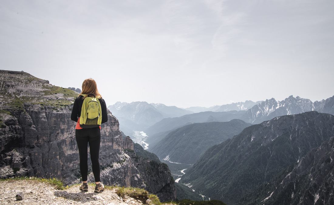 Trek dans les Alpes, Dolomites, Italie