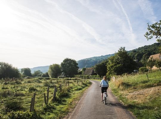 Balade à vélo dans le Marais Vernier 