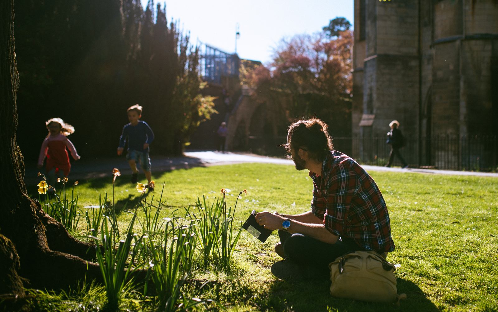 Au pied de la Cathédrale de Bourges 
