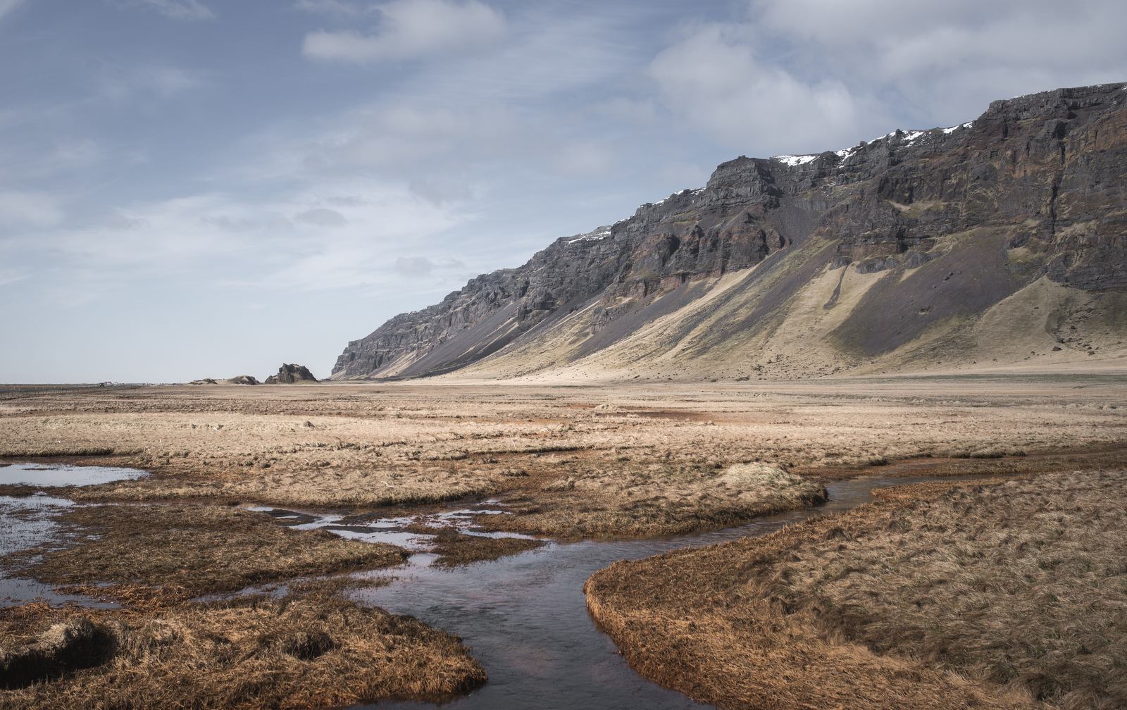 Paysage de printemps en Islande 