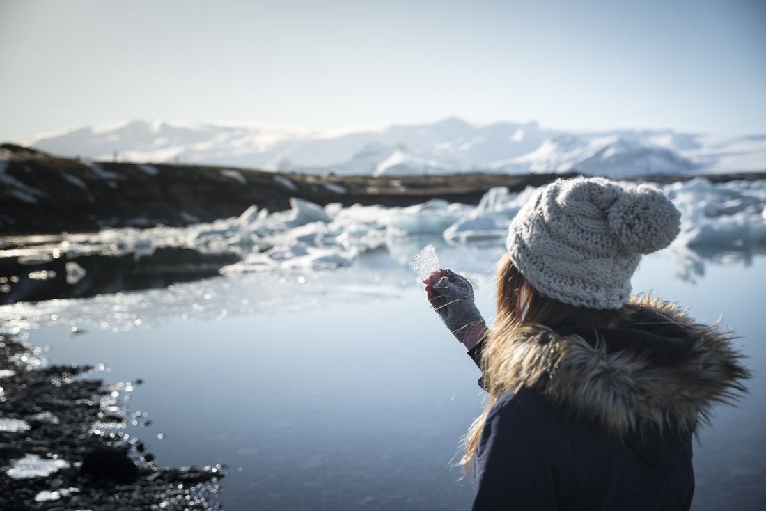 Observation de glace à Jökulsárlón