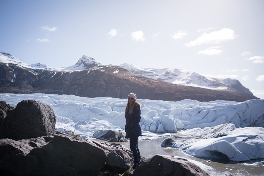 Manu devant Vatnajökull