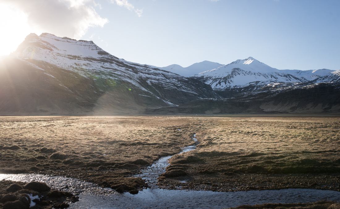 Sur la route entre Jökulsárlón et Hofn