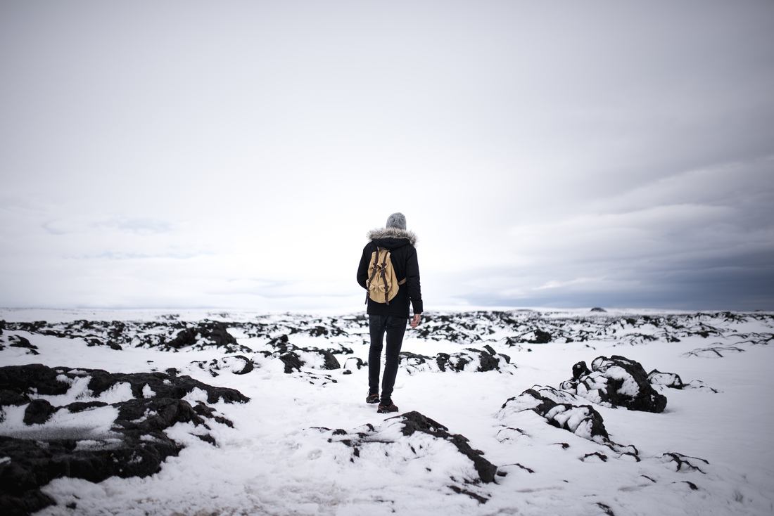Seb en route pour Dettifoss 
