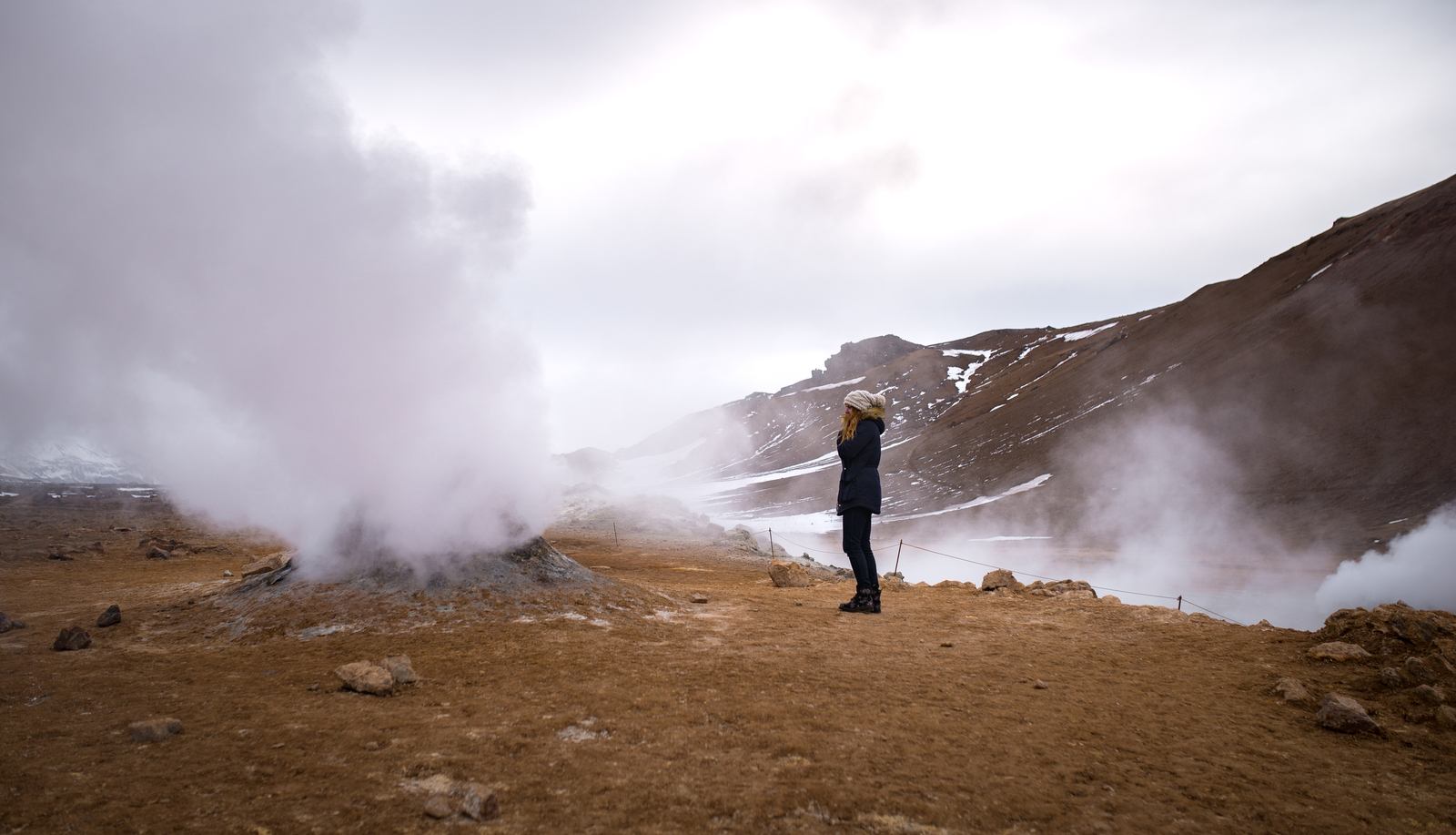 Geysers et fumerolles à Hverarönd