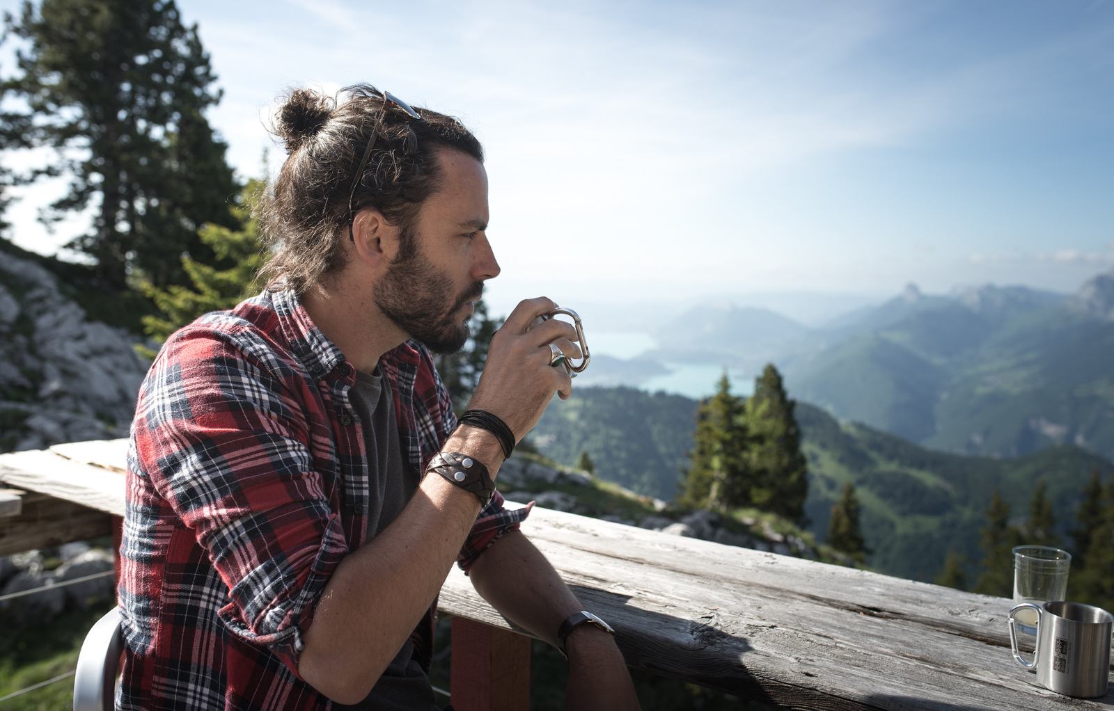 Pause café, au sommet