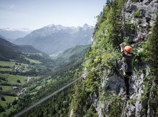 Manue sur le pont de singe