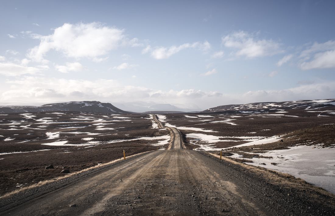 Route non bitumée, typique de l'Islande