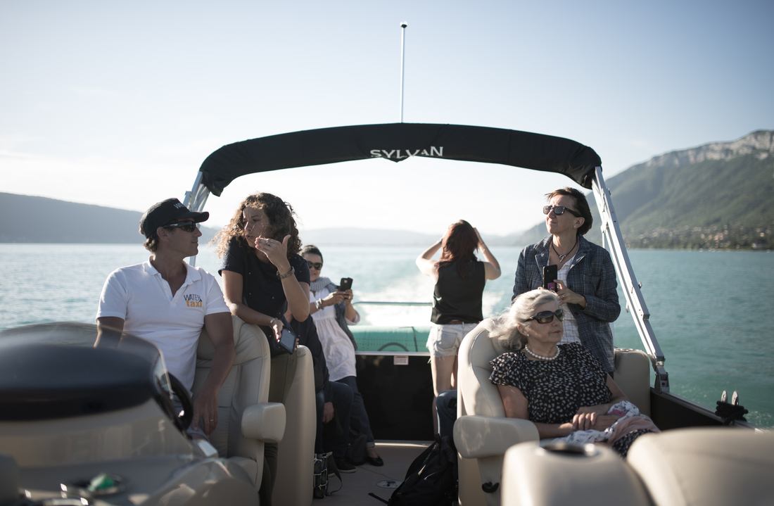 En bateau taxi à Annecy