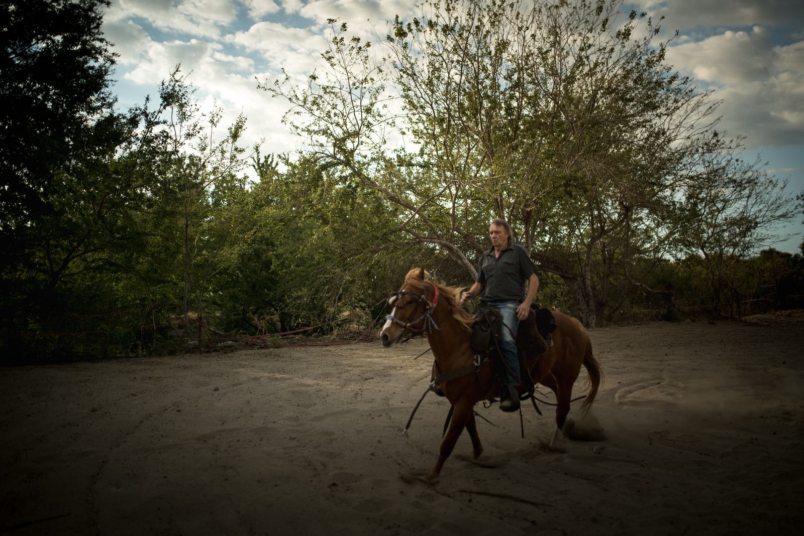 Manou sur son cheval
