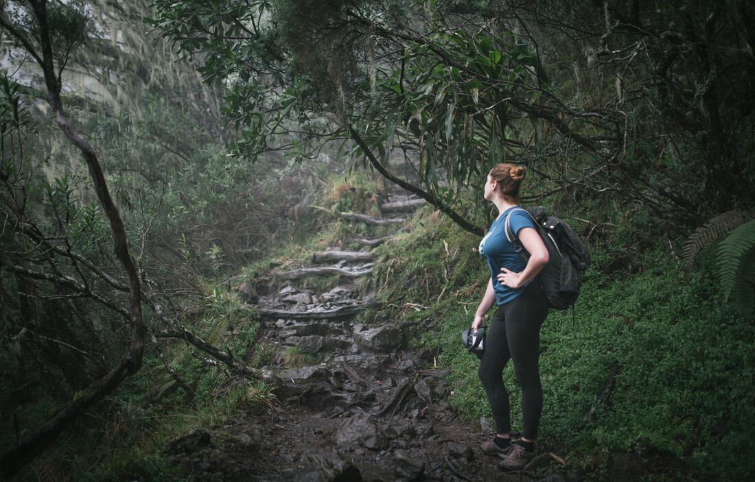 Manue, au Piton des Neiges