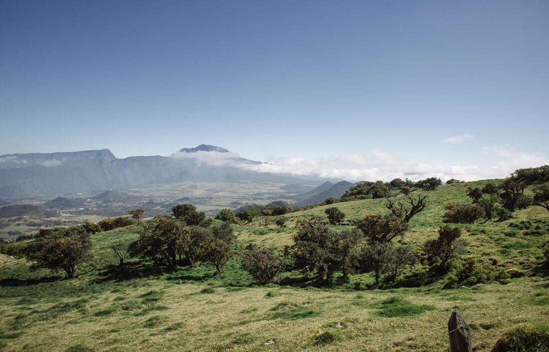 Panorama depuis la route du volcan