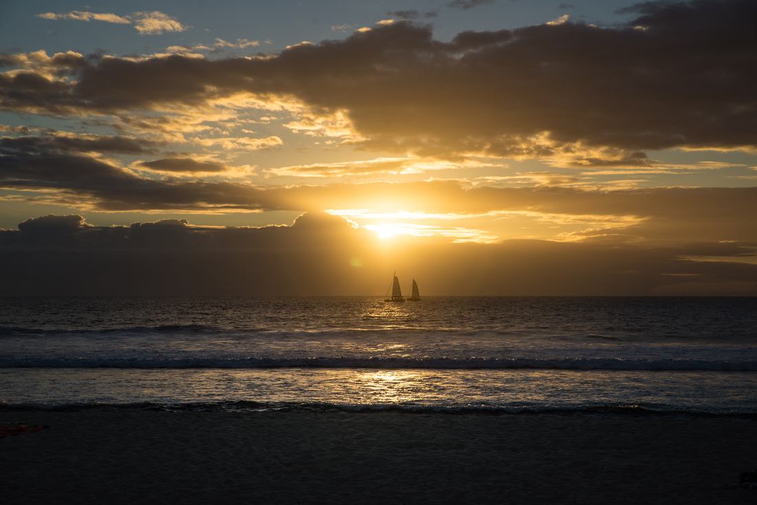 Coucher de soleil sur La Réunion 