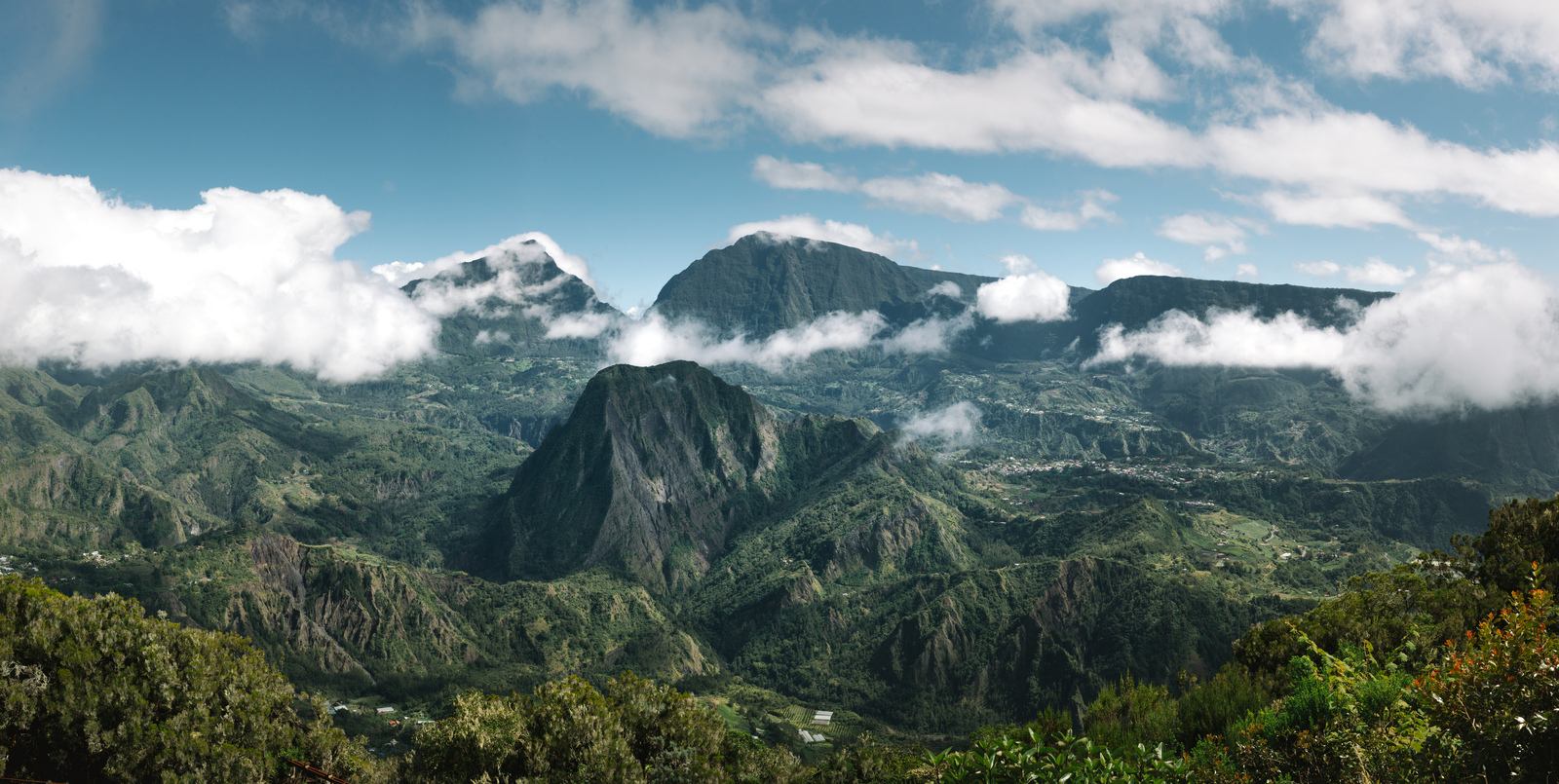 Panorama sur le cirque de Salazie 