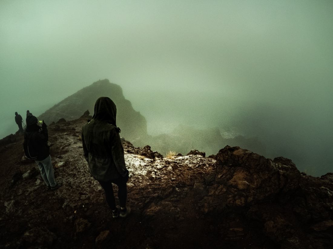 Au sommet du Piton des Neiges