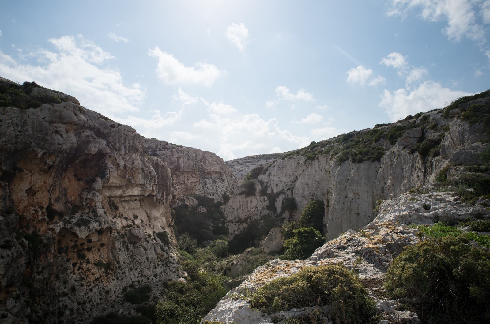 Paysage escarpé de Imgarr ix-Xini