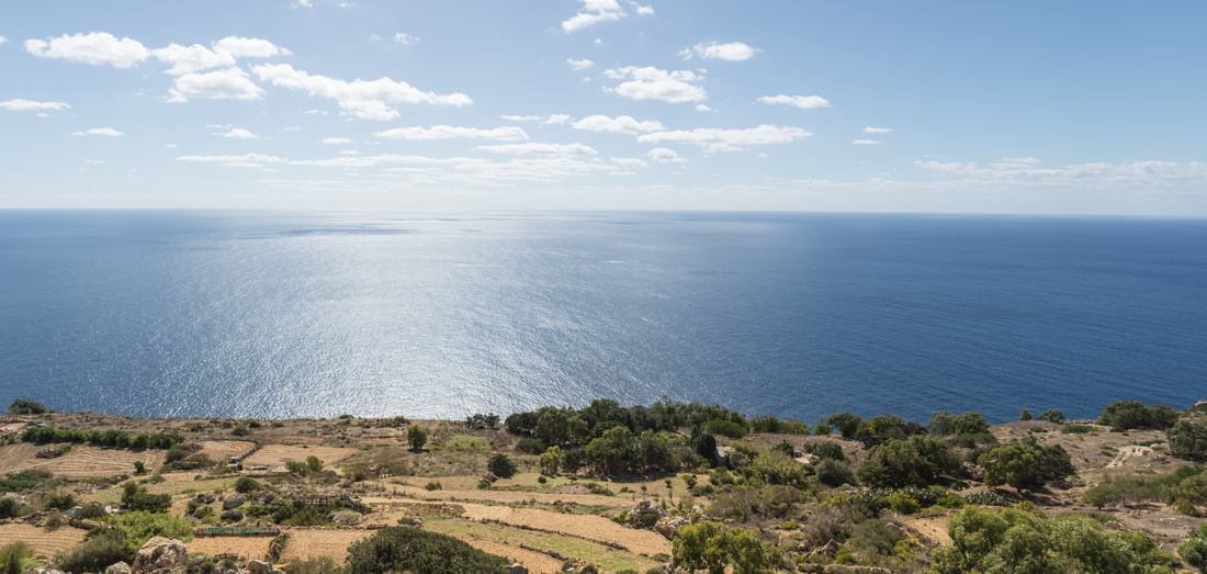 Depuis les falaises de Dingli