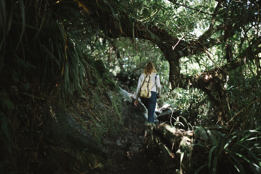 Manue en chemin pour le Trou de Fer