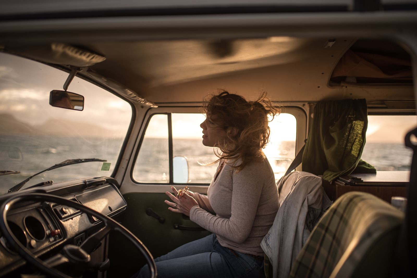 Première matinée à bord de notre combi VW