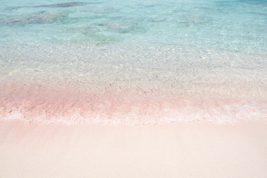 Dégradé de couleurs sur la plage d'Agulla