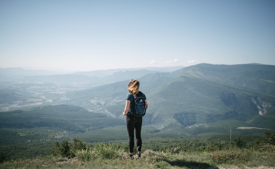 Manue en haut de la montagne de Chabre 