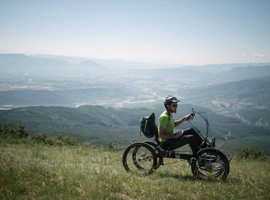 Mathieu sur son quadbike 