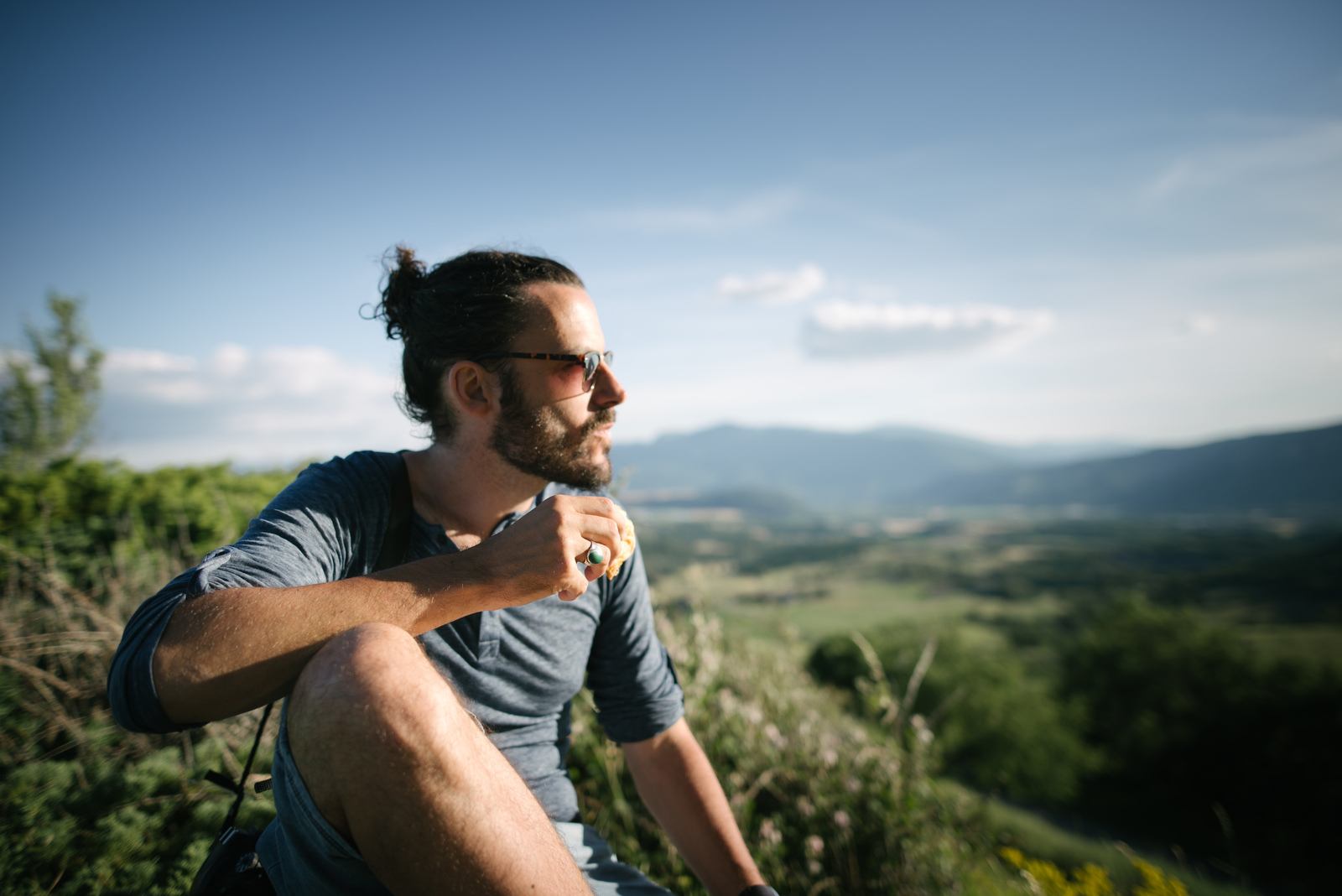 Un coucher de soleil depuis Upaix 