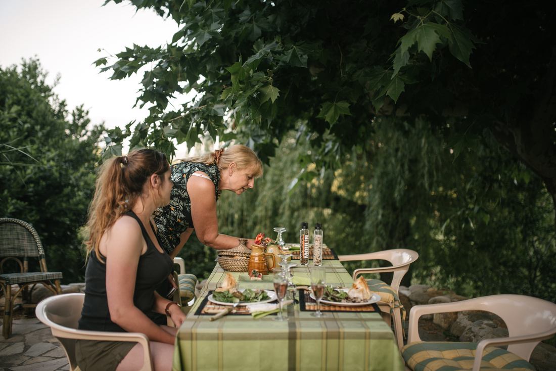 Eliane qui nous a fait un délicieux diner