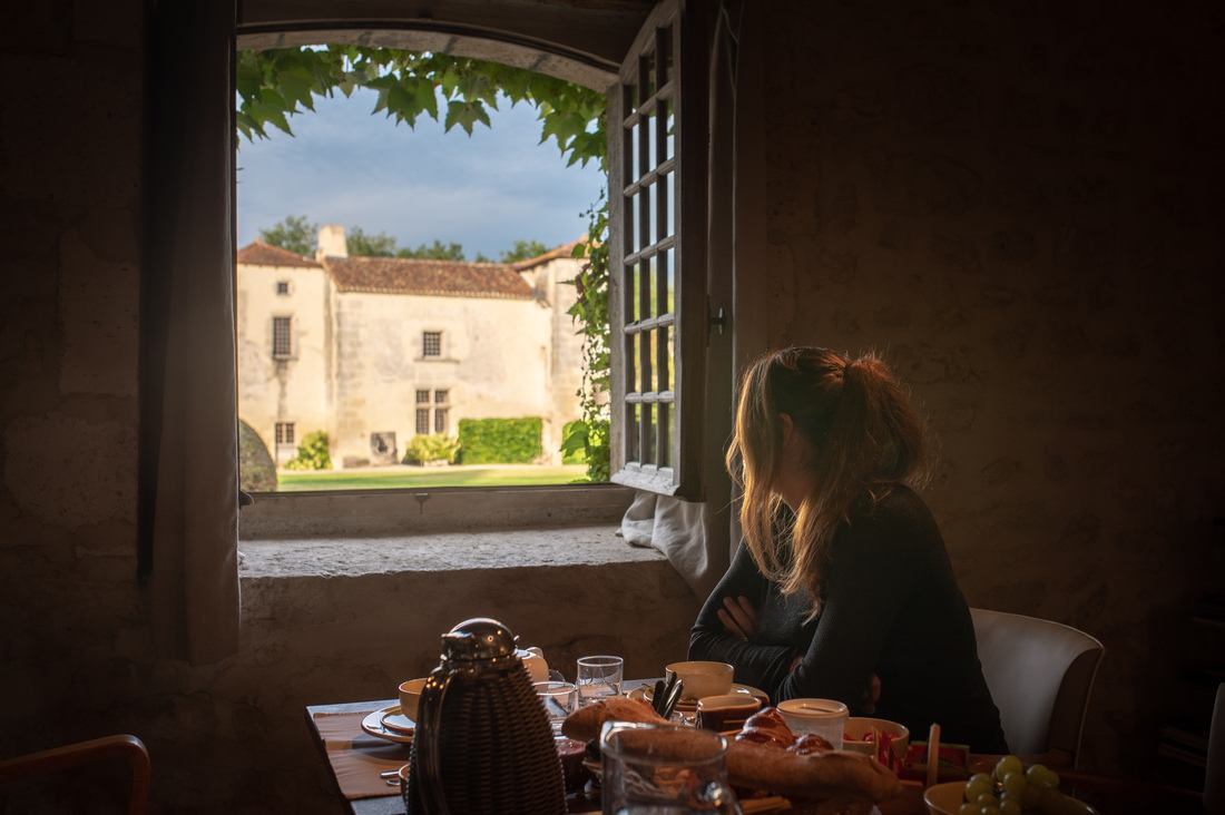 Pas mal la vue pour le petit déjeuner 