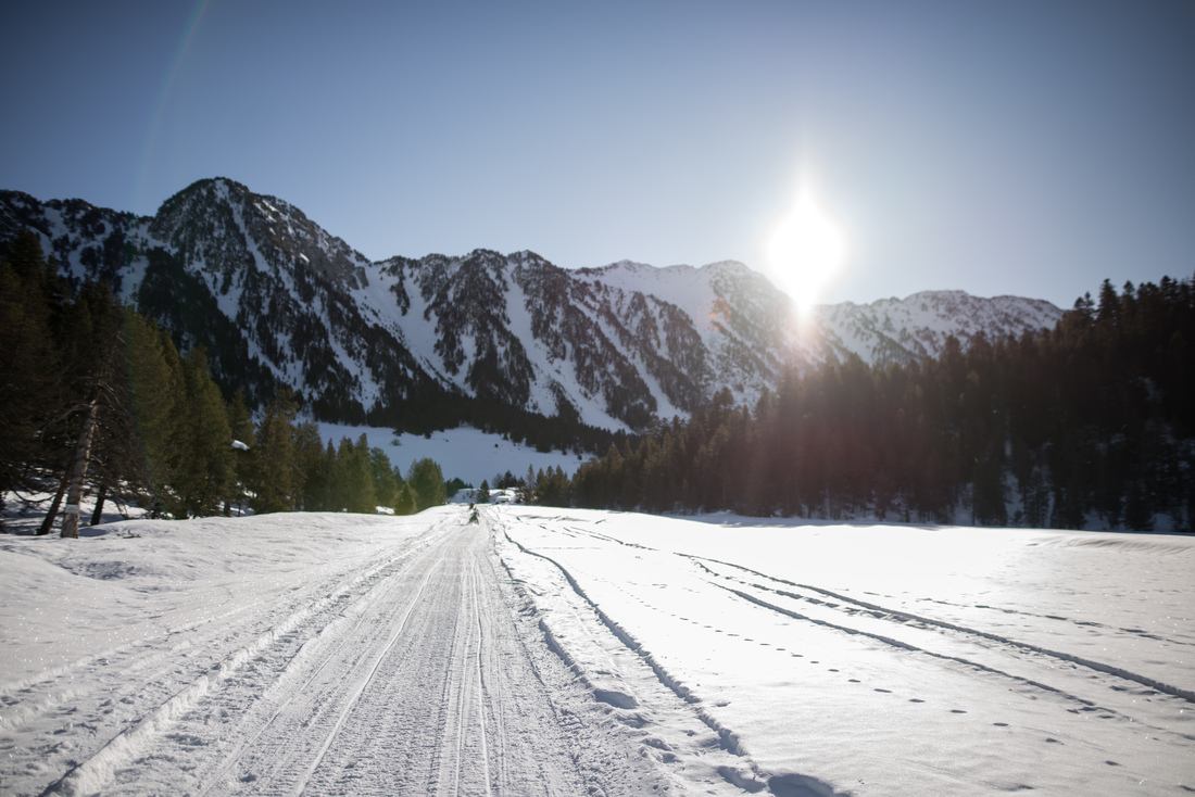 Piste de ski dans les Pyrénées Catalanes
