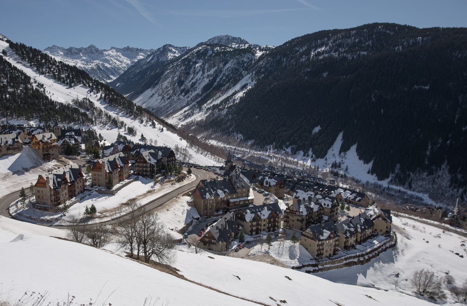 Baqueira Beret en hiver, Catalogne