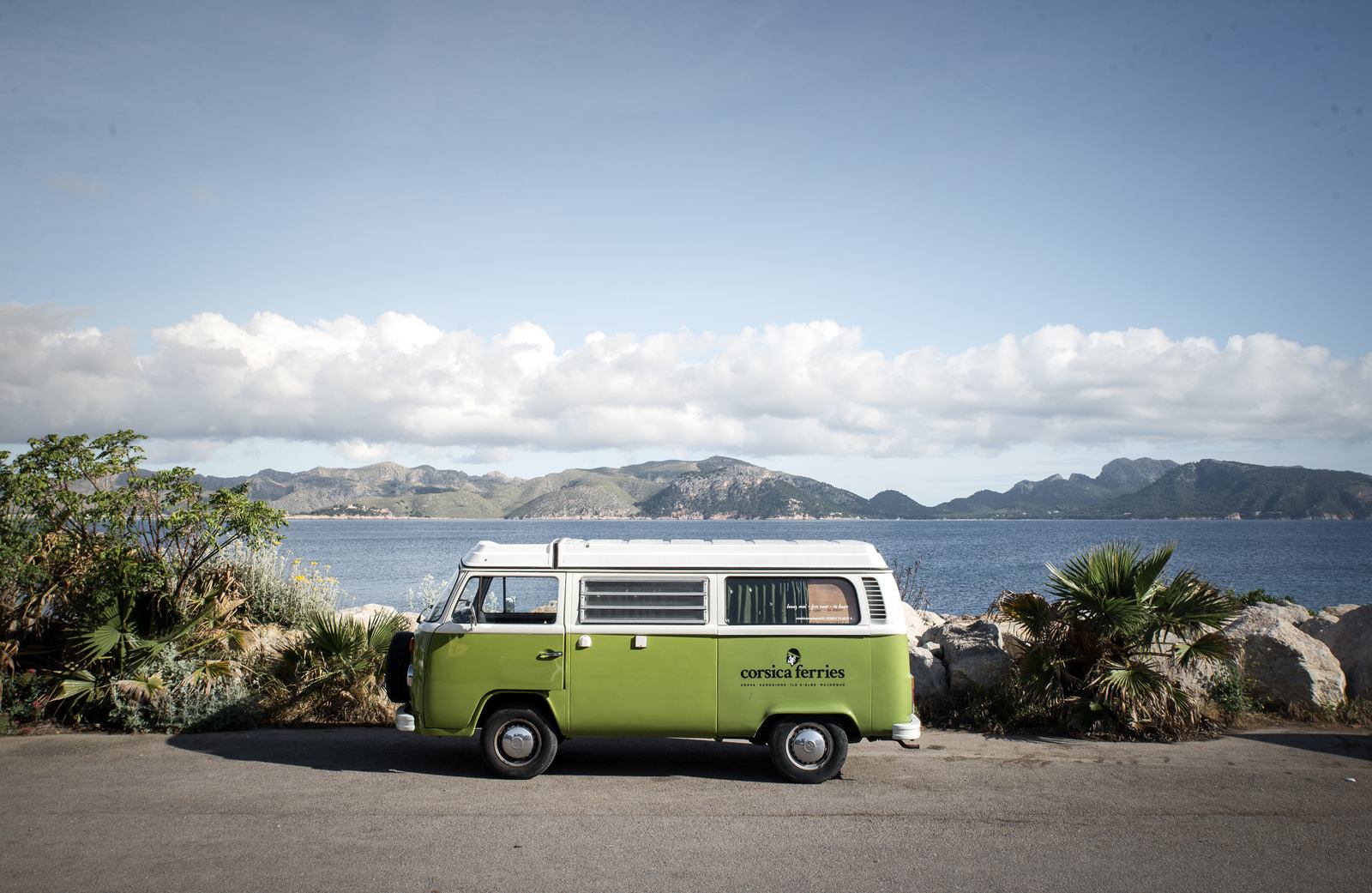 Le van, après avoir passé la nuit 