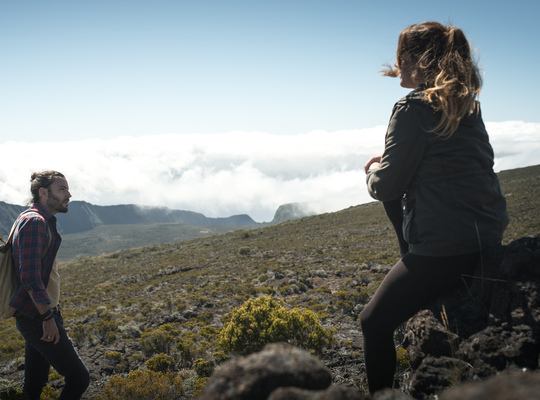 En direction du Piton de la Fournaise