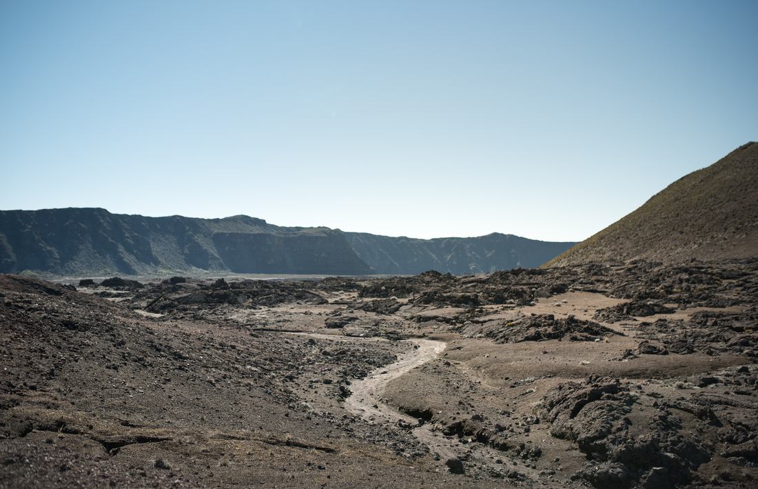 Vers les cratères Aubert de la Rue