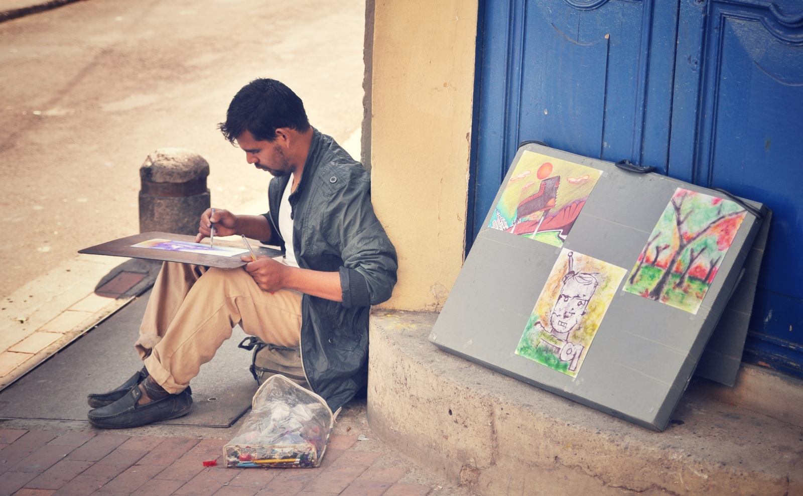 Artiste de rue, Bogota, Colombie