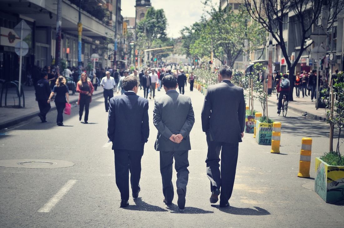 Dans les rues de Bogota, Colombie