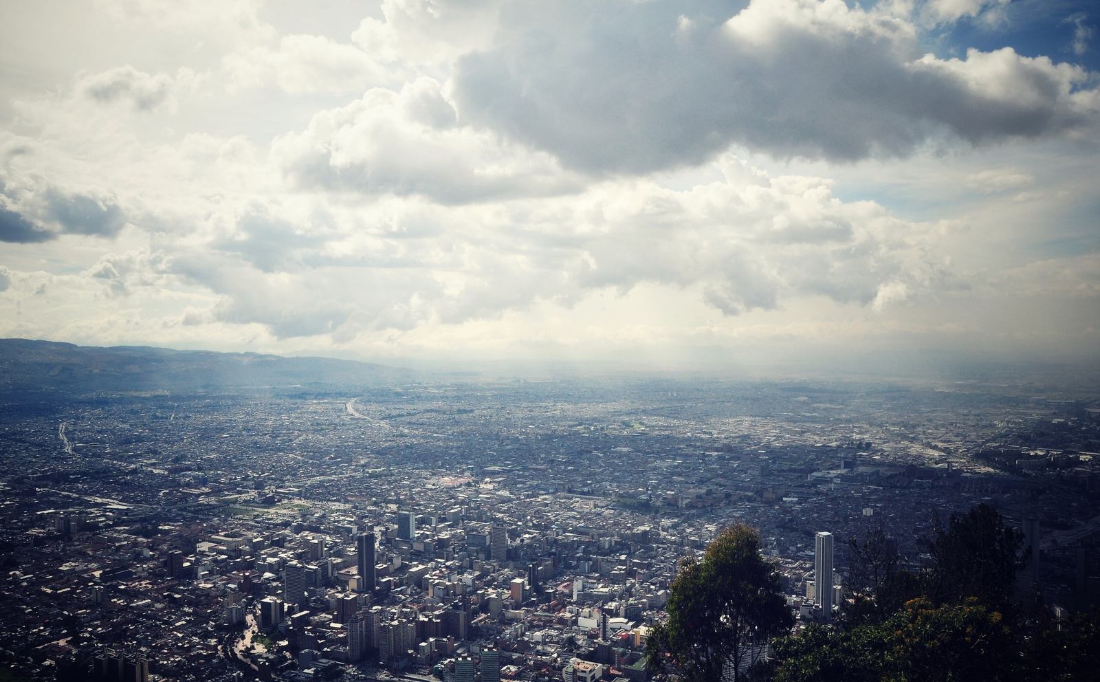 Bogota vue depuis Monserrate