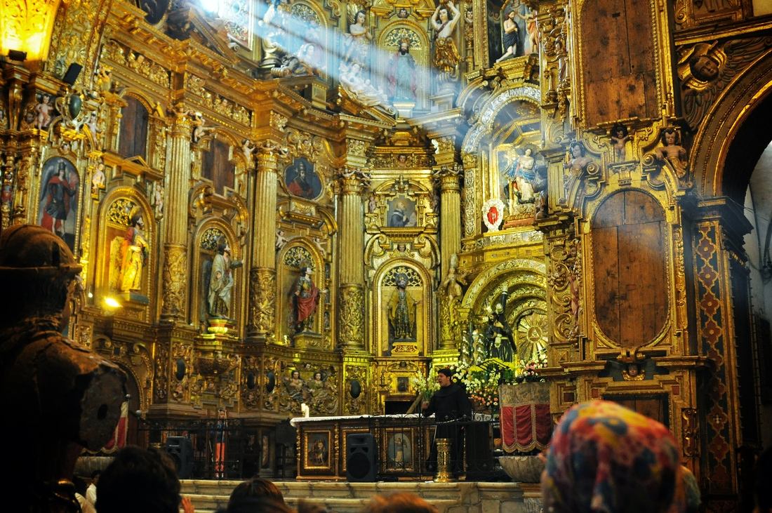 Rayon de lumière, église de Quito